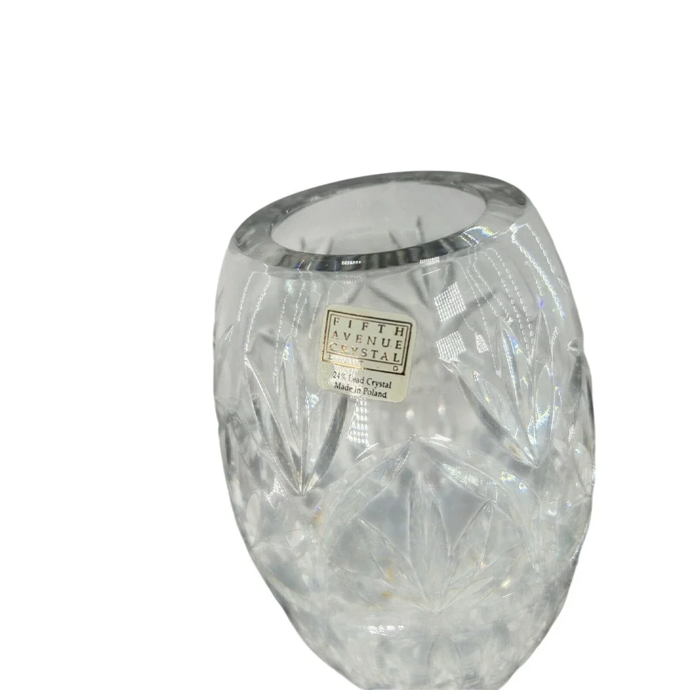 Fifth Avenue Crystal 24% Lead Crystal Vase Made in Poland‎